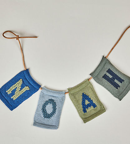 Smallstuff Stickat Buchstabe - N - Blaues Alphabet