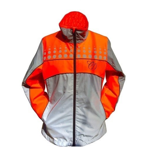 Jaqueta refletora unissex Mercury II, laranja-avermelhada