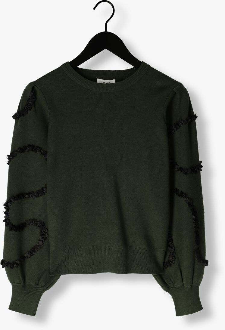 OBJECT donkergroene object trui objdidi l/s o-neck knit pullover