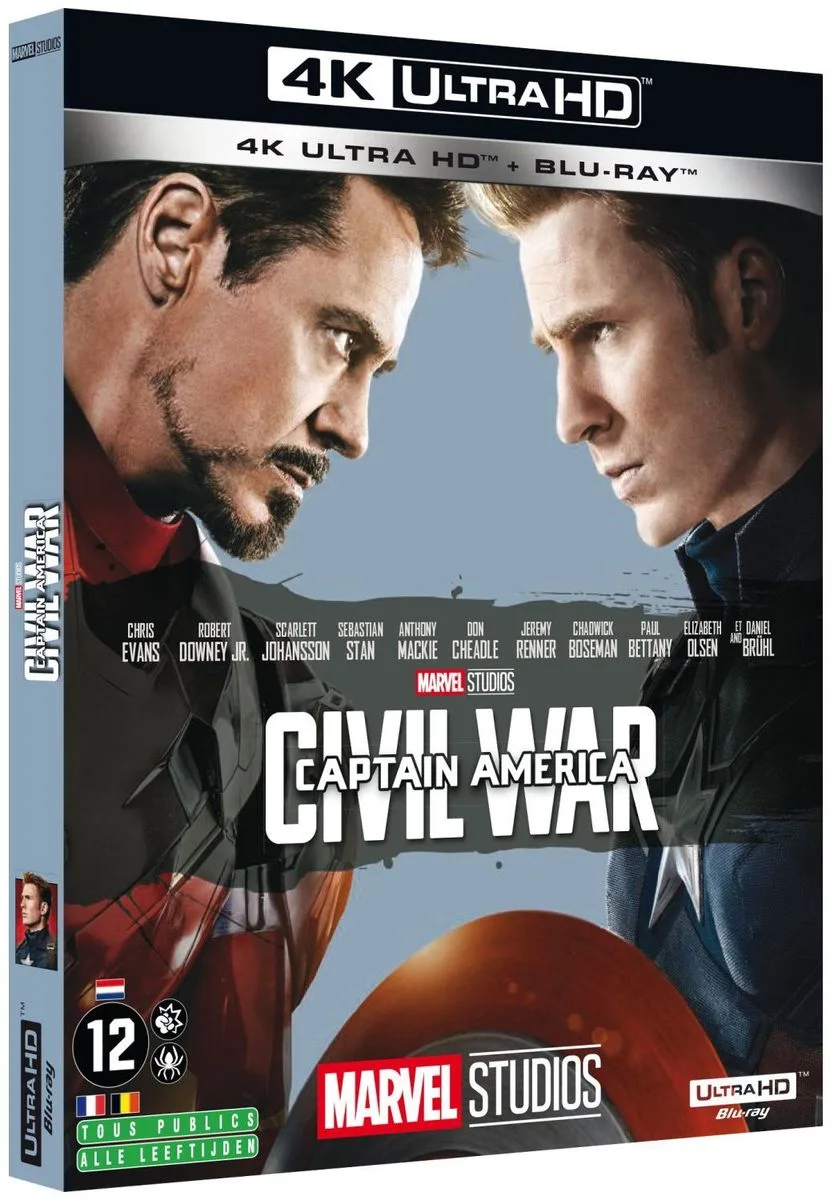 Captain America: Civil War (Blu-ray UHD 4K   Blu-ray) Disques Blu-ray films