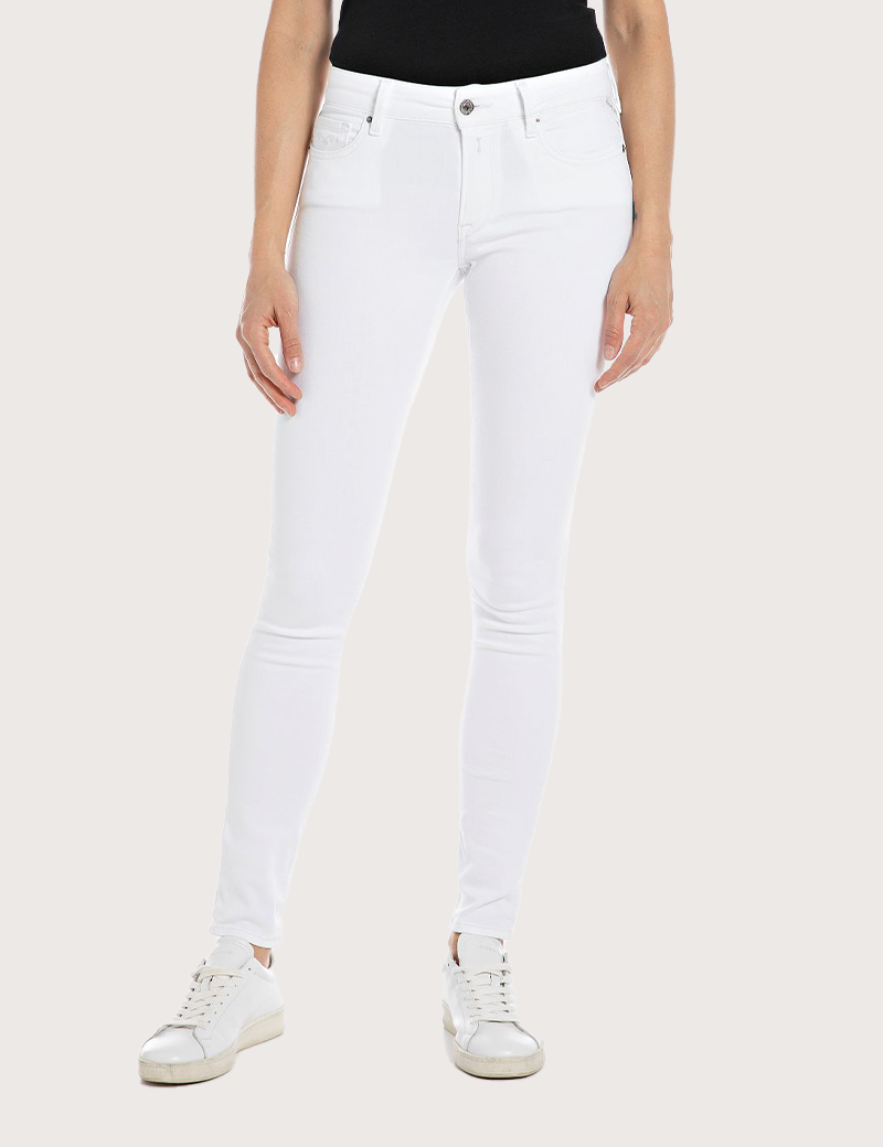 REPLAY JEAN FEMME NEW LUZ SKINNY BLANC 120