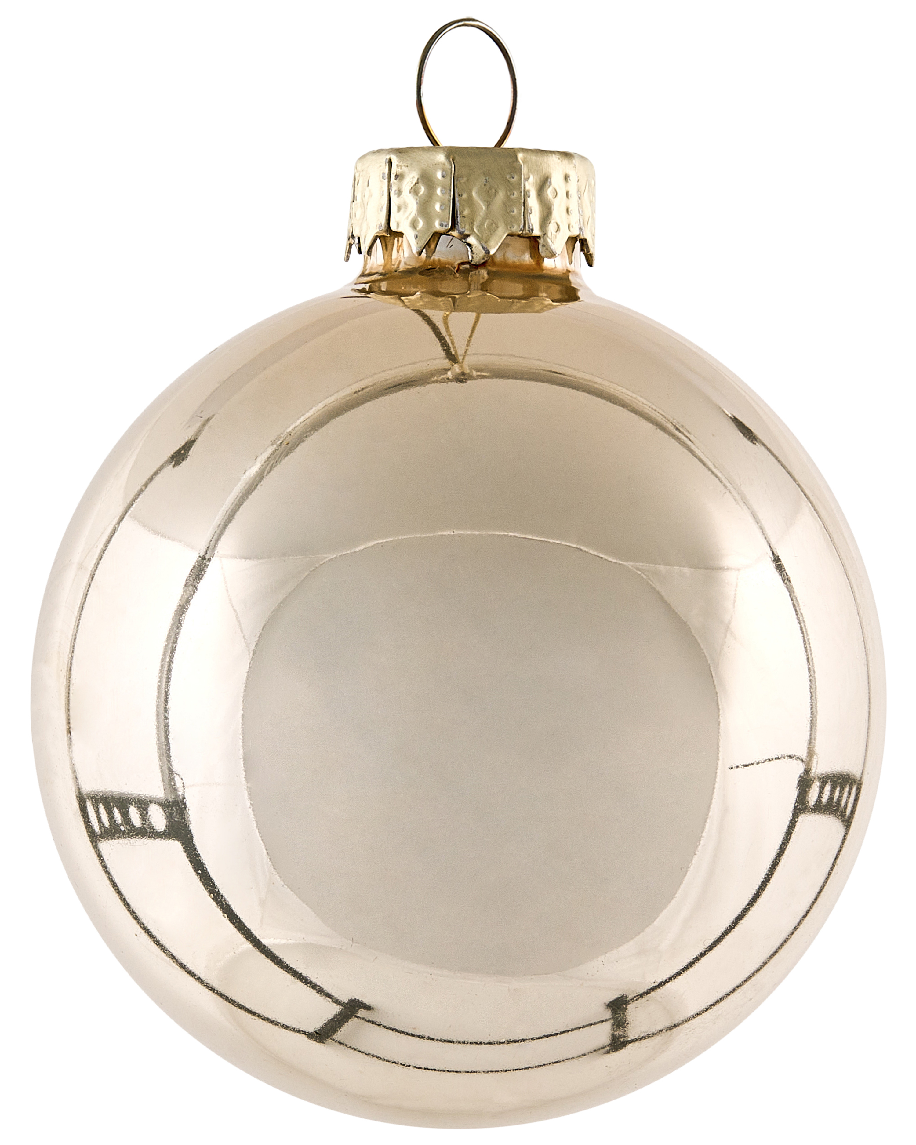 Set van 35 kerstballen BLING Glas Goud