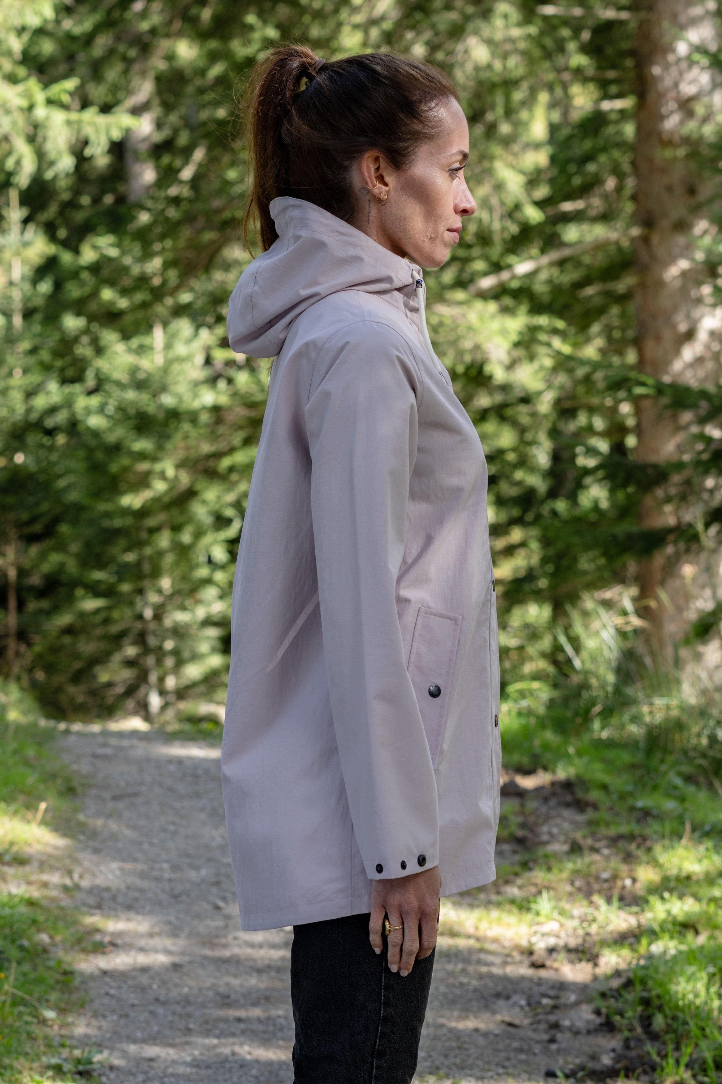 Frauen Regenmantel Siti violet ice