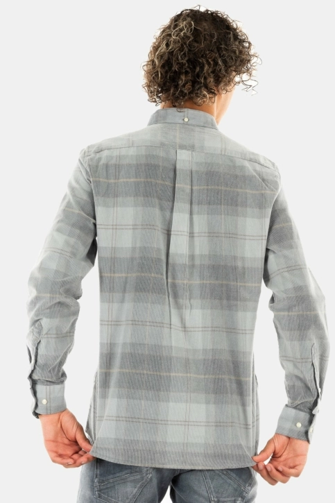 chemise barbour blair tailored shirt gris