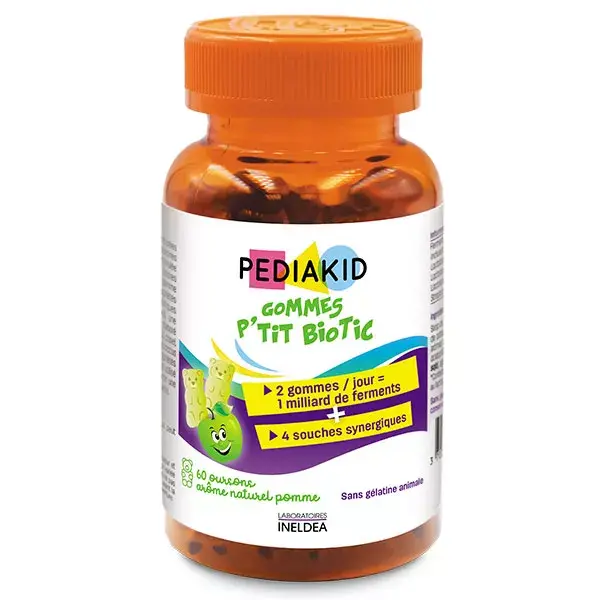 Pediakid Gomas Probióticas em Formato de Urso - 60 gomas