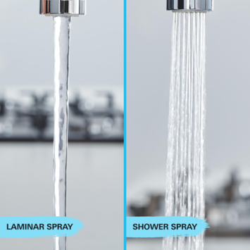 Grohe keukenkraan Quickfix Start uitrekbaar zwart