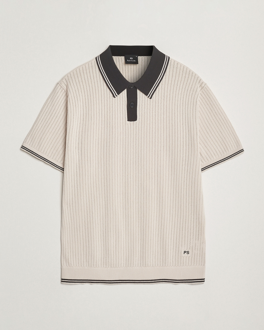 PS Paul Smith Knitted Polo Off White