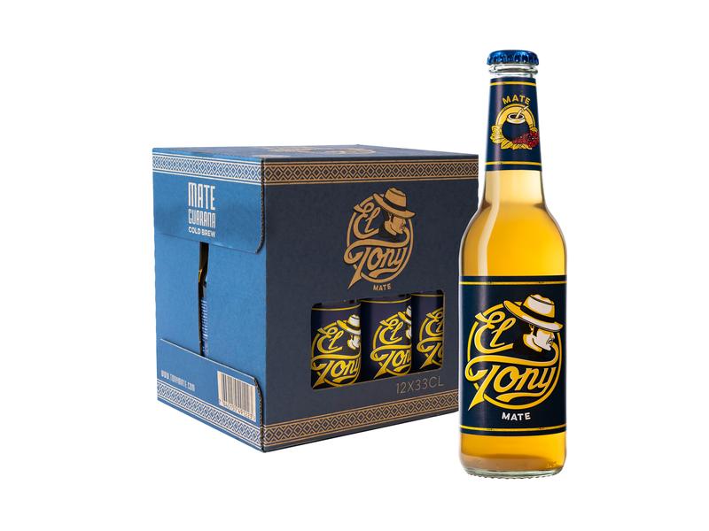 El Tony Mate Mate 12 x 0.33 l Koffeinhaltiges Erfrischungsgetränk auf Mate-Basis mit Guarana