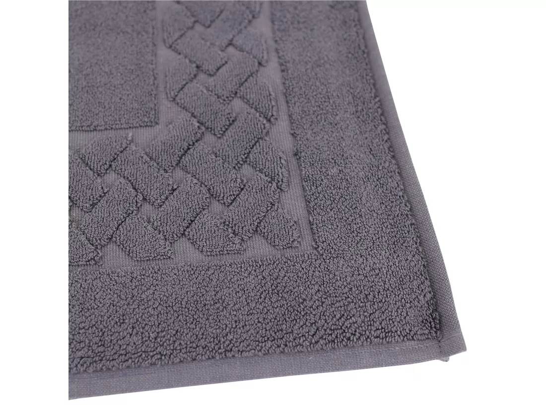 Tapis de bain 50x80 cm ROYAL CRESENT Gris Acier 850 g/m2