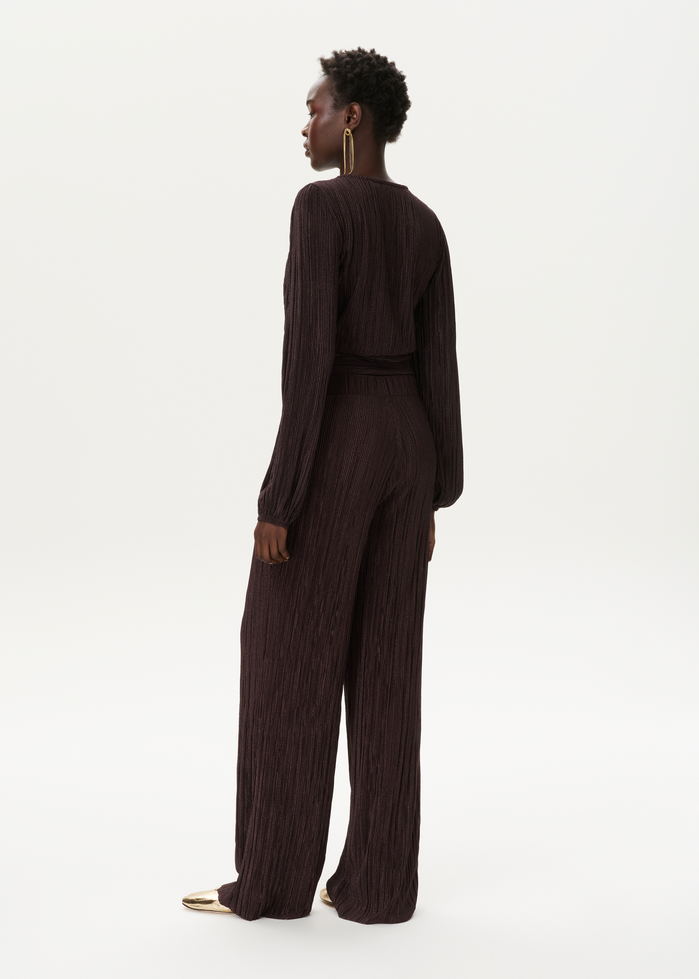 Lurex plissé top