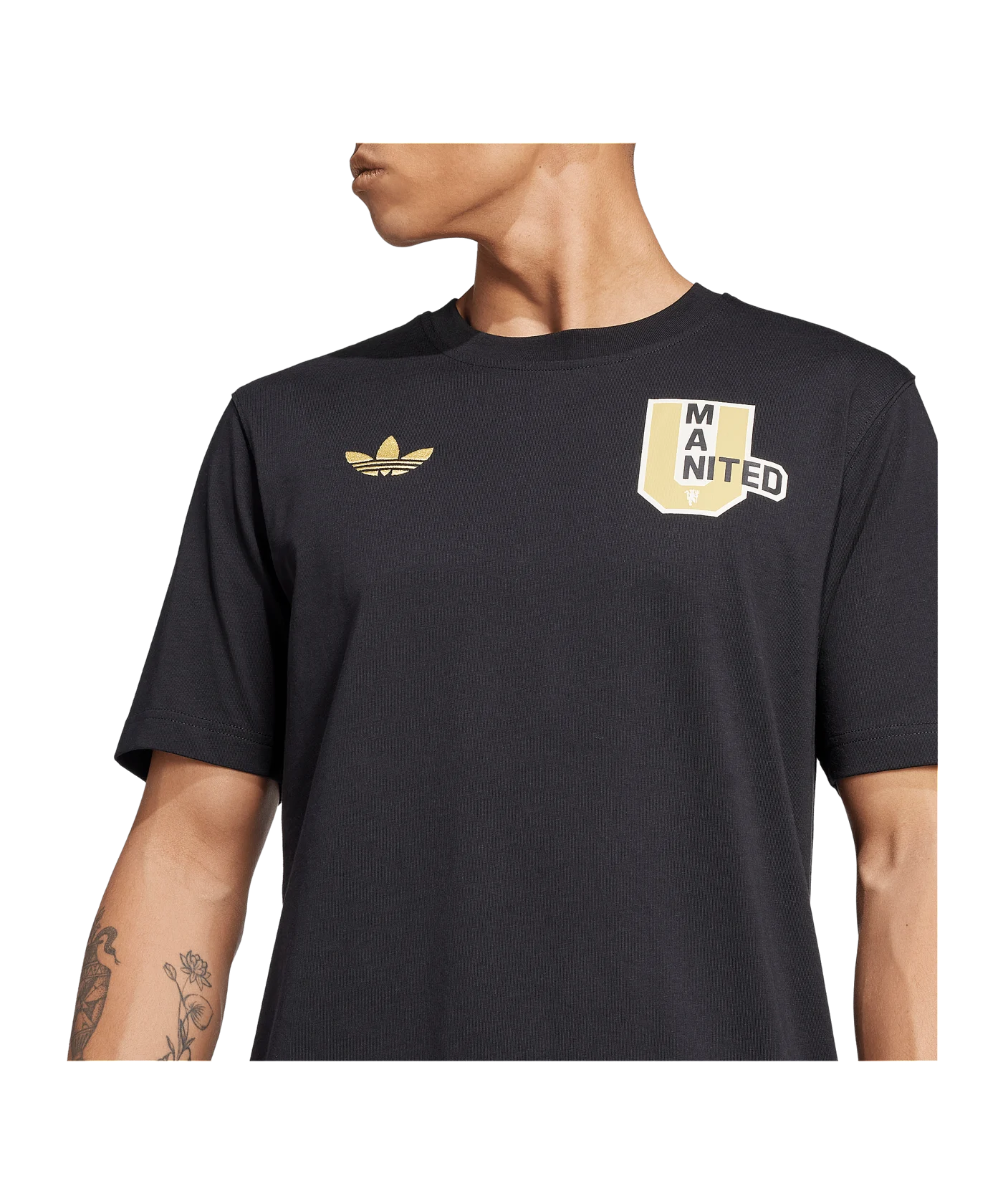 adidas Manchester United VRCT T-Shirt Schwarz