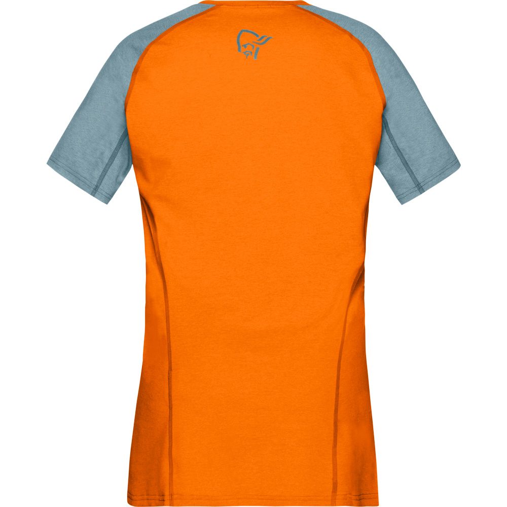 Norrona Fjørå Equaliser Lightweight T-Shirt Damen orange popsicle tourmaline