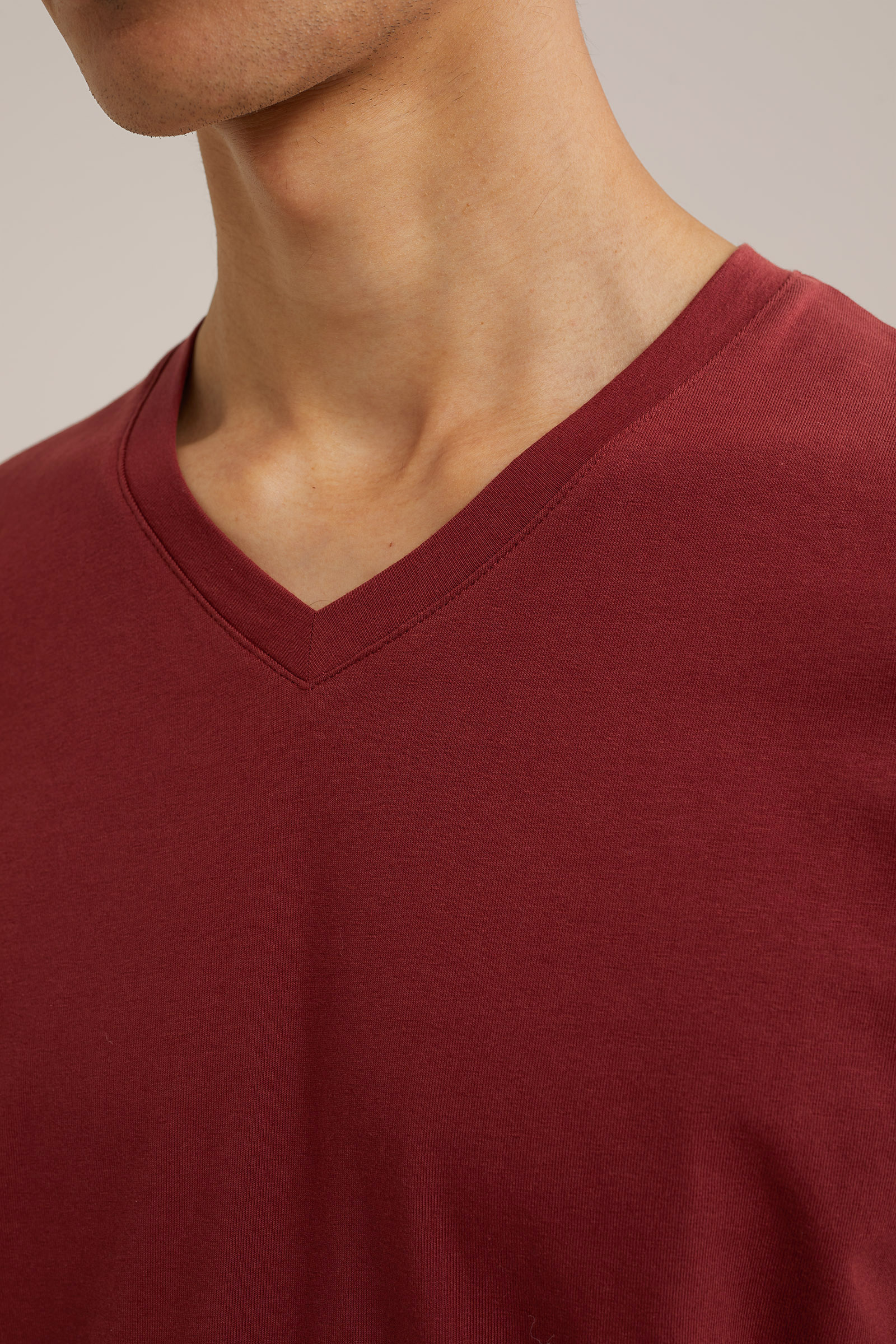 T-shirt WE Fashion Donkerrood