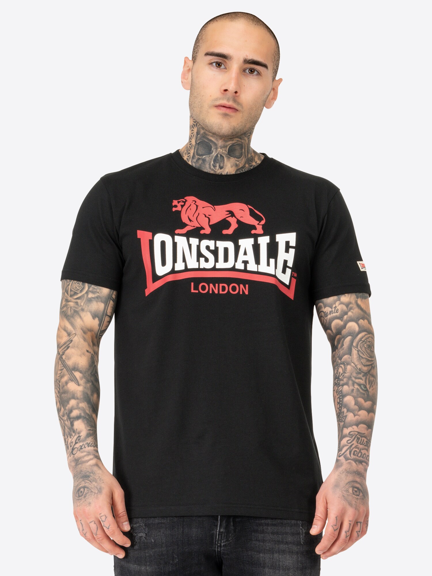 Lonsdale Herren T-Shirt normale Passform LION TWO TONE