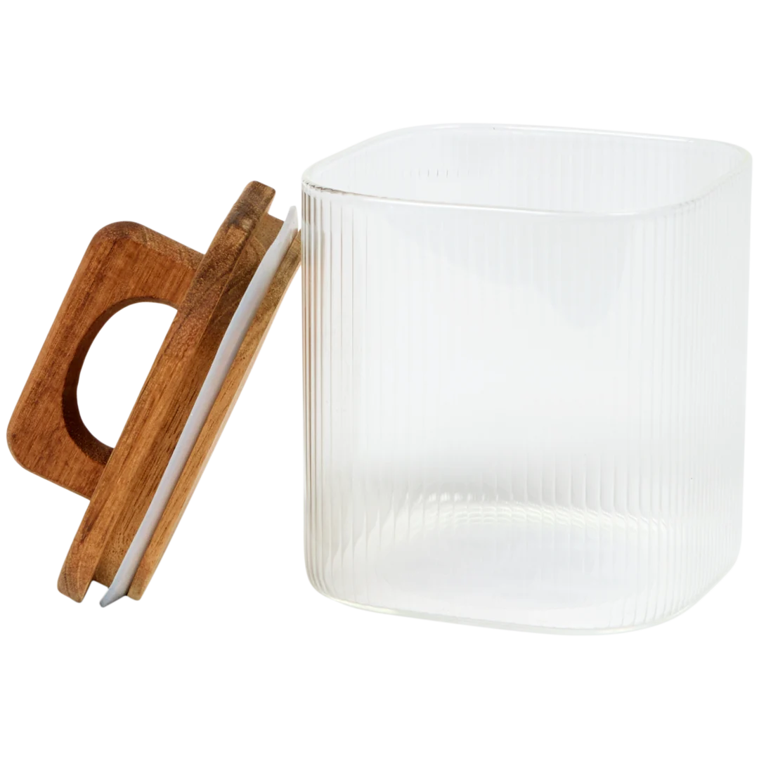 Glazen voorraadpot 650 ml | 10 x 10 x 13,5 cm