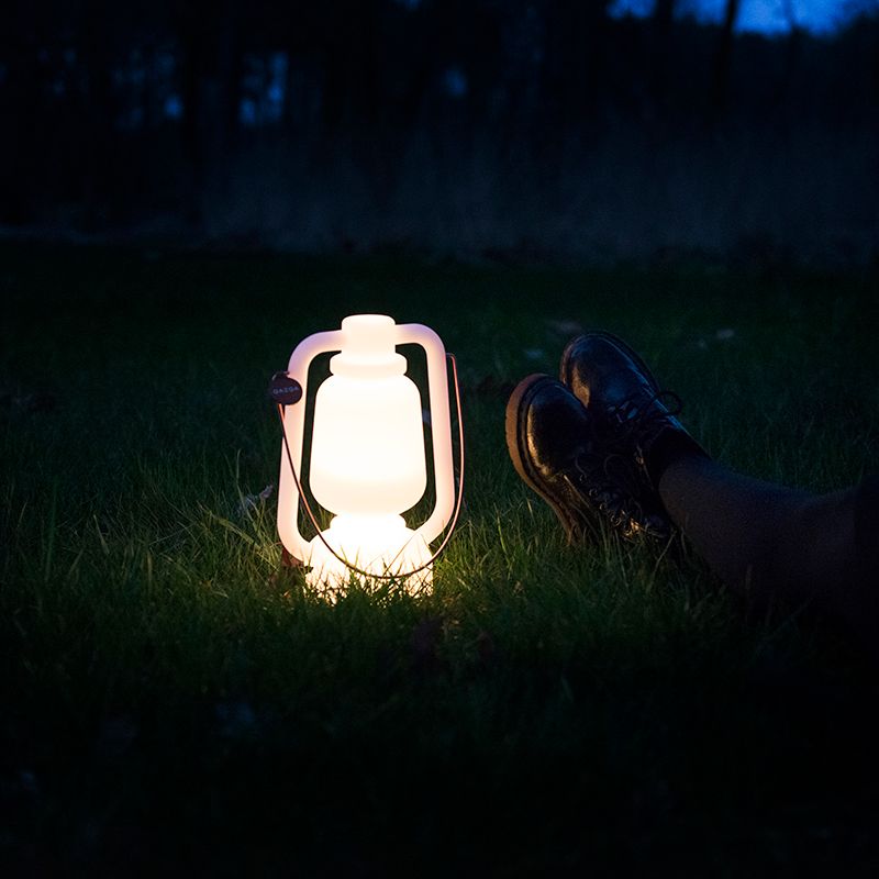 Tafellamp wit IP44 incl. bluetooth speaker - Storm Music