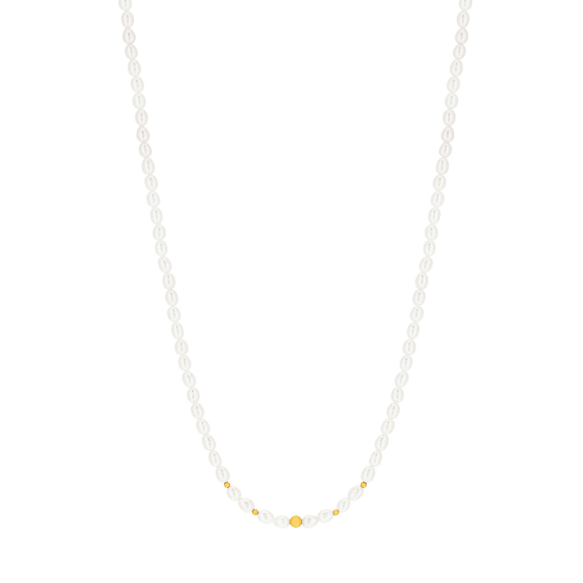 Collier or 375 perles de culture de chine 42 cm