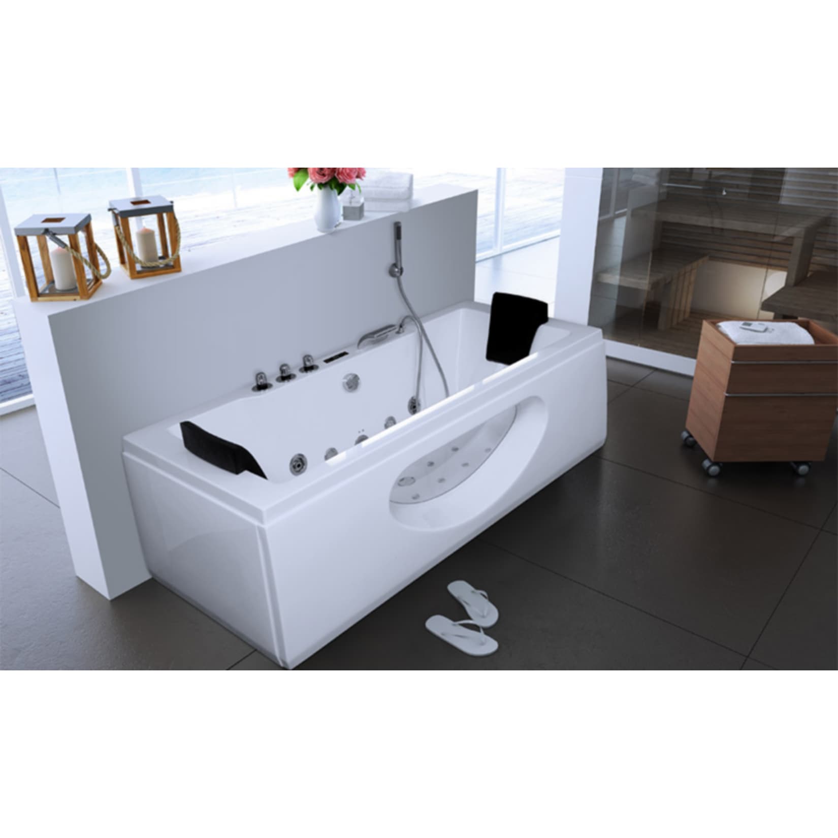 Home Deluxe Laguna M Whirlpool, weiß