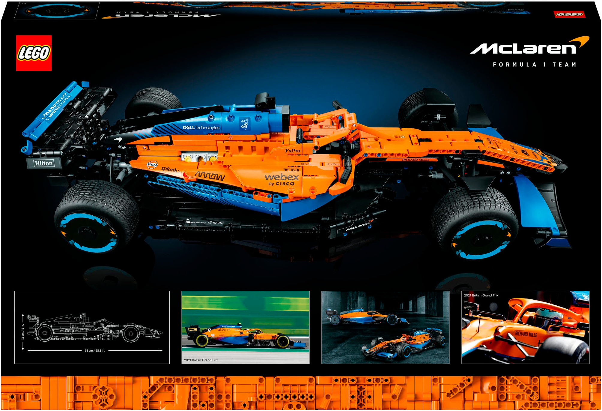 LEGO® Konstruktionsspielsteine »McLaren Formel 1™ Rennwagen (42141), LEGO® Technic« Made in Europe