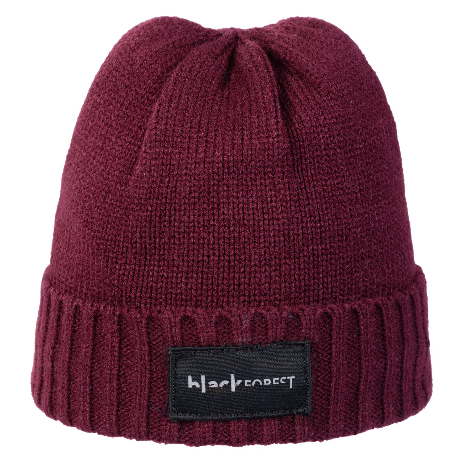 black forest kids Kindermütze mit Reflexpatch  - dark berry - Einheitsgröße