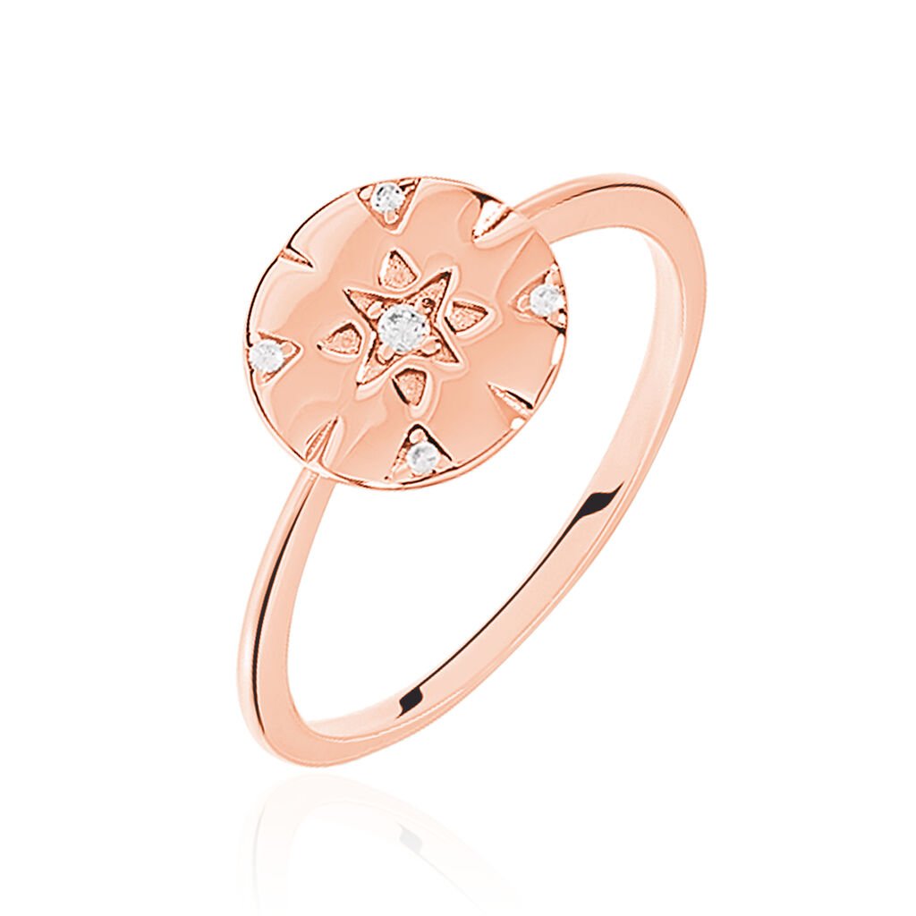 Bague Erinna Argent Rose Oxyde De Zirconium