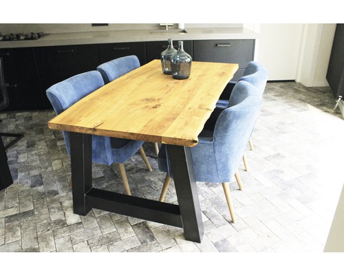 Buildify tafelblad, Buildify eiken, geolied met natuurlijke rand, 2000x1000x40 mm