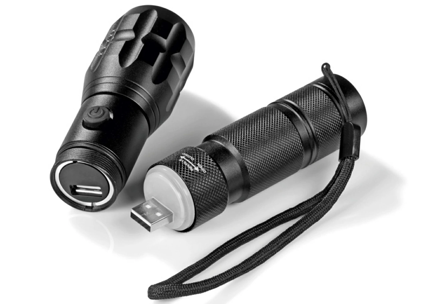 Akkubetriebene Taschenlampe