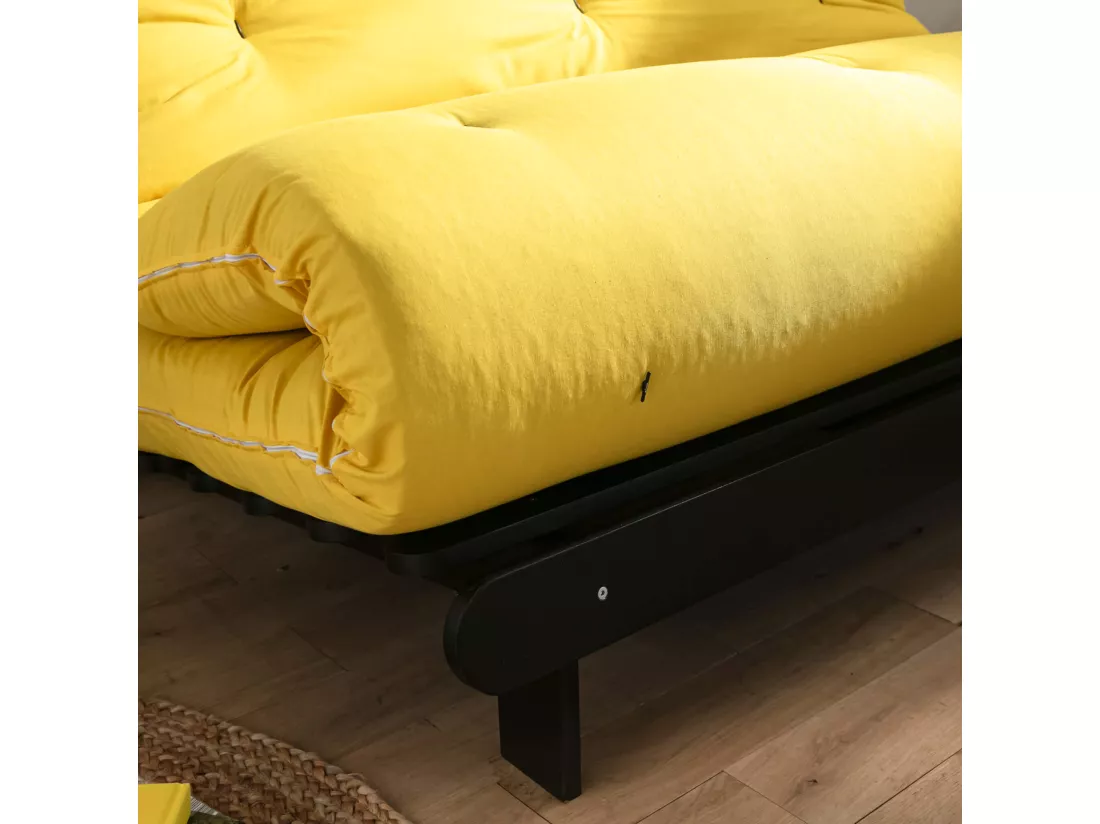 Matelas futon ocre coeur en latex 160x200
