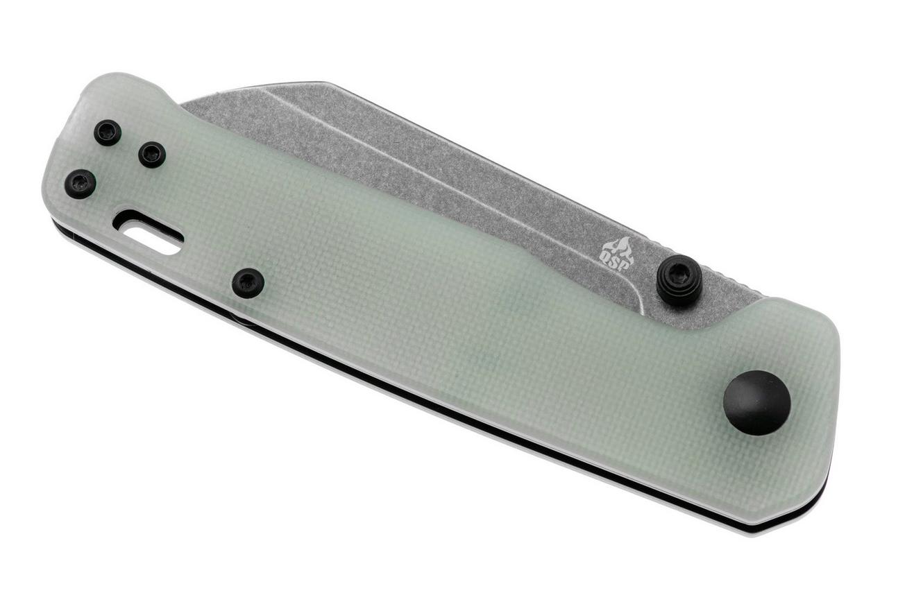 QSP Knife Penguin V2 QS130V2-G2 Blackwashed D2, Jade G10, zakmes