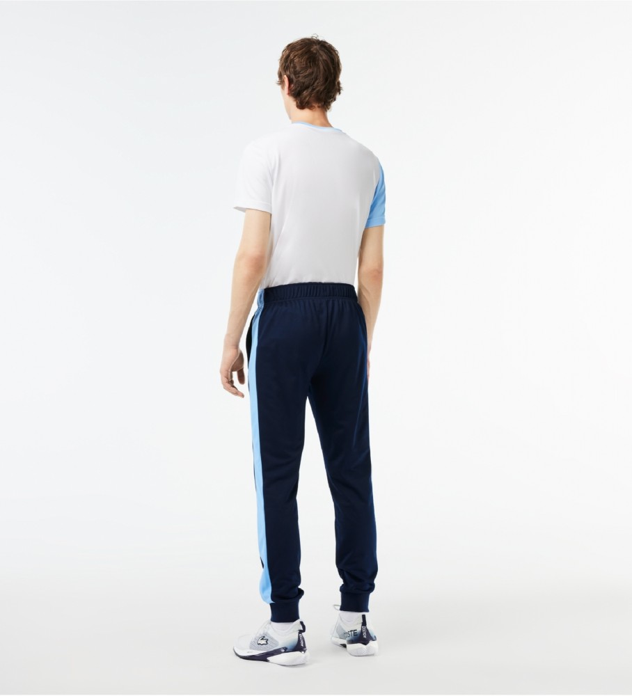 Calça de treino de tênis Lacoste azul-marinho resistente a rasgos