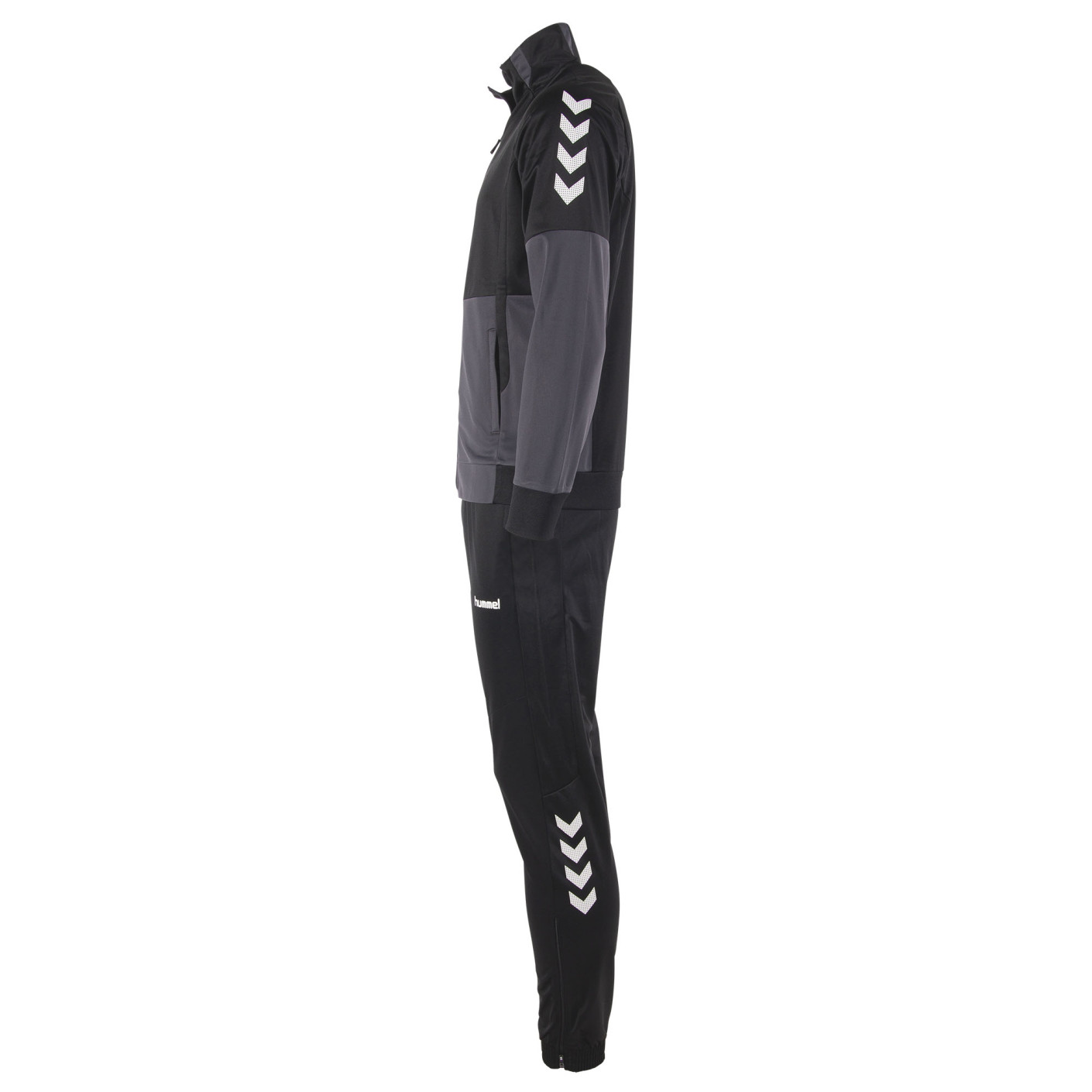 Hummel Authentic Full-Zip Trainingspak Zwart Grijs