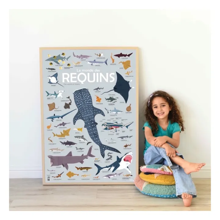 Poppik Poster Stickers Requins