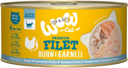 WOW CAT Hühnerfilet mit Garnelen