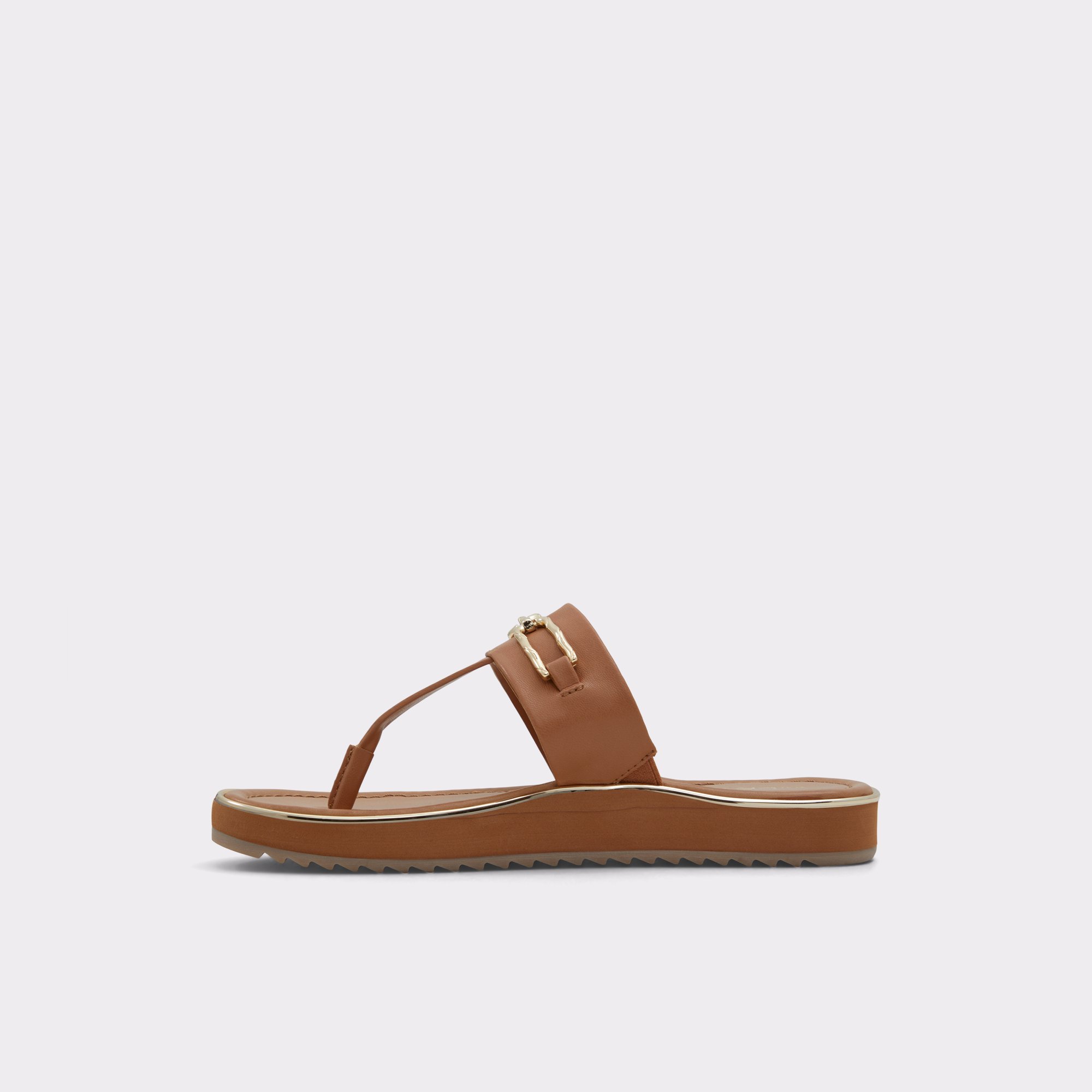 Enorel Dark Beige Women Flat Sandals