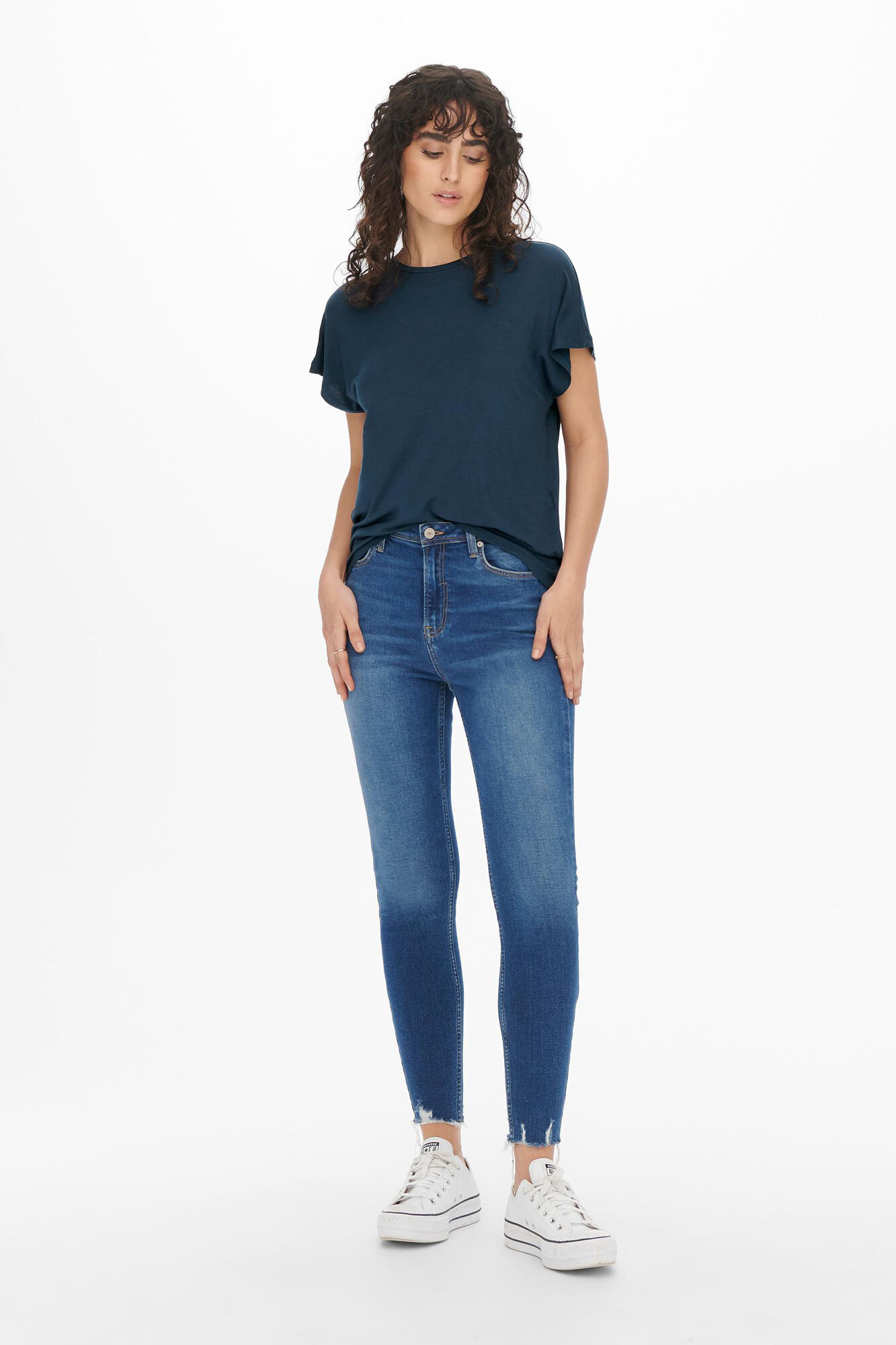 Camiseta de gola redonda