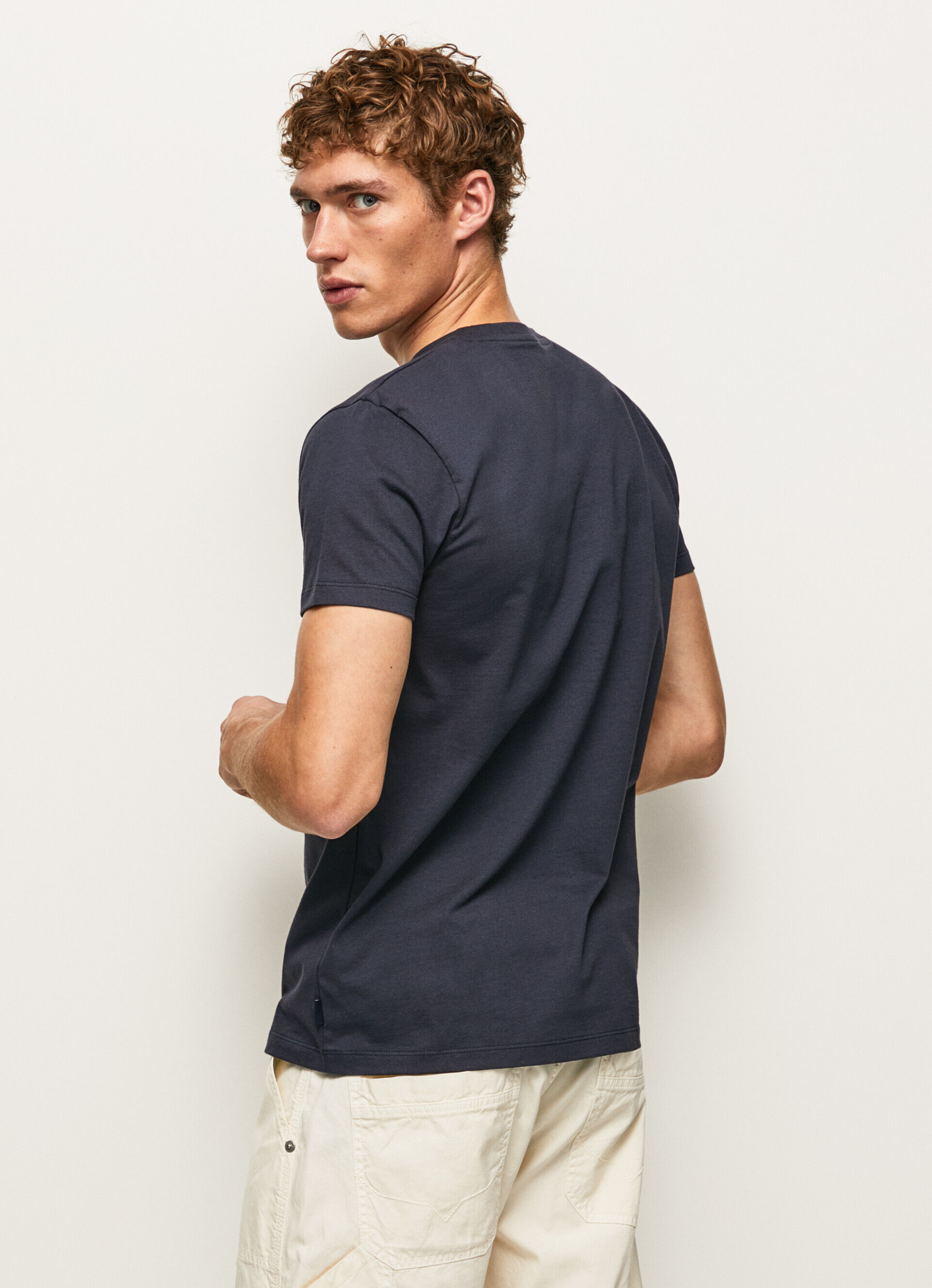CAMISETA COM LOGOTIPO ESTAMPADO - azul Dulwich