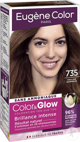 Eugène Color Color&Glow Coloration Ton Sur Ton N°735 Praliné Gourmand 1 Kit