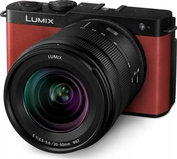 Panasonic Lumix S9   20-60mm F3.5-5.6 Lens, 24,2 MP, 12000 x 8000 pixel, CMOS, 6K Ultra HD, Berøringsskærm, Rød