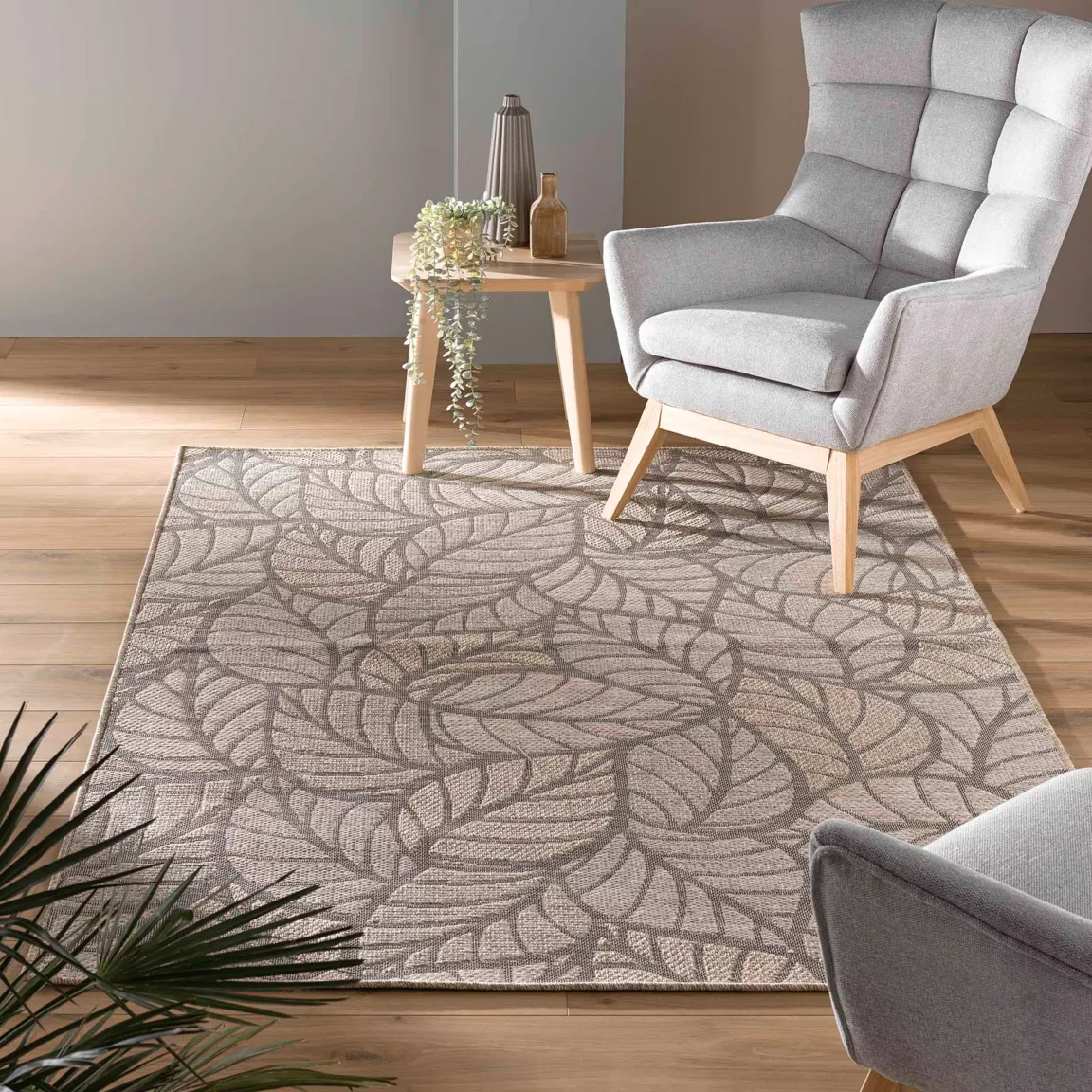 Tapis de salon tissé (160 x 230 cm) Vitalis Beige