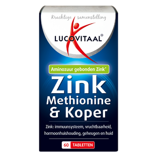 Lucovitaal Zink Methionine & Koper Tabletten 60TB