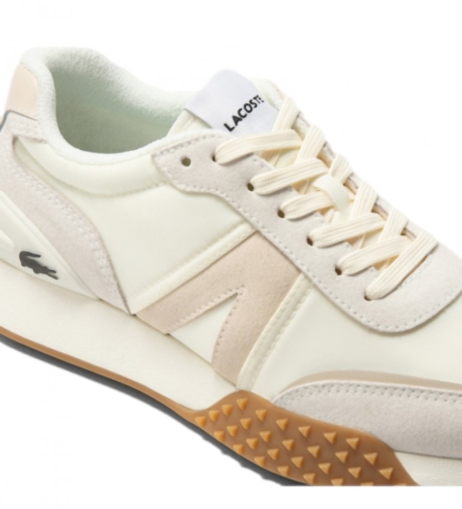 Tênis Lacoste L-Spin Deluxe em couro bege