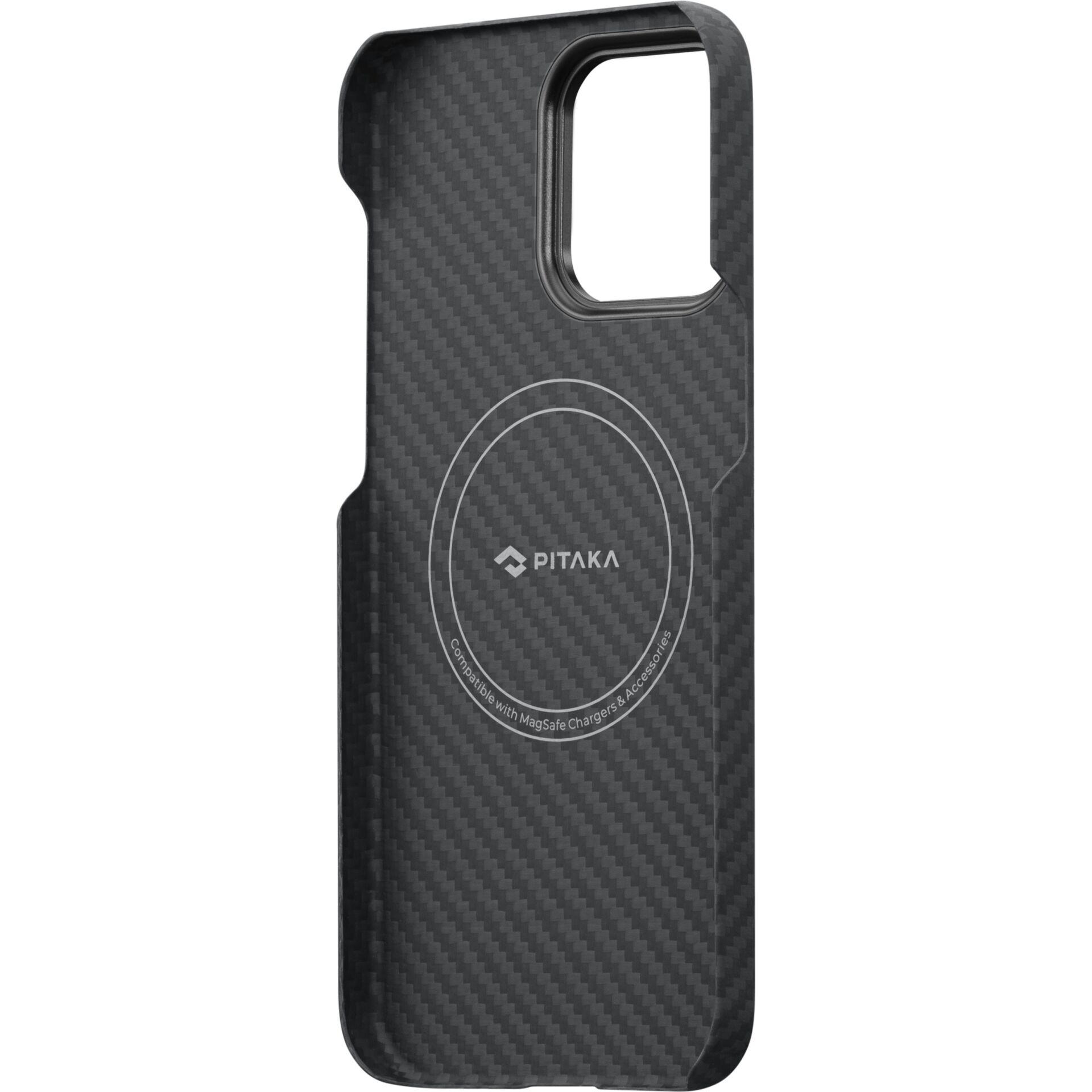 iPhone 14 Pro Max MagEZ MagSafe Case 3 Aramid Schutzhülle (KI1401PM) - Schwarz / Grau (Carbon)