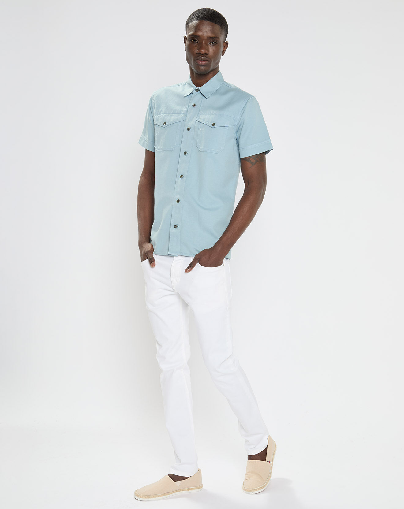Scotch & Soda Jean Slim Fit Ralton blanc