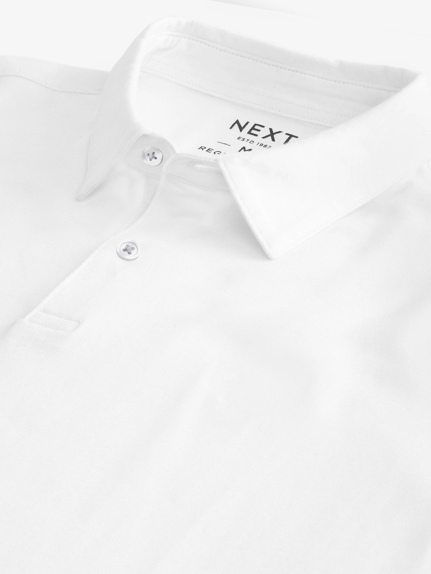 Wit - Polo met korte mouwen