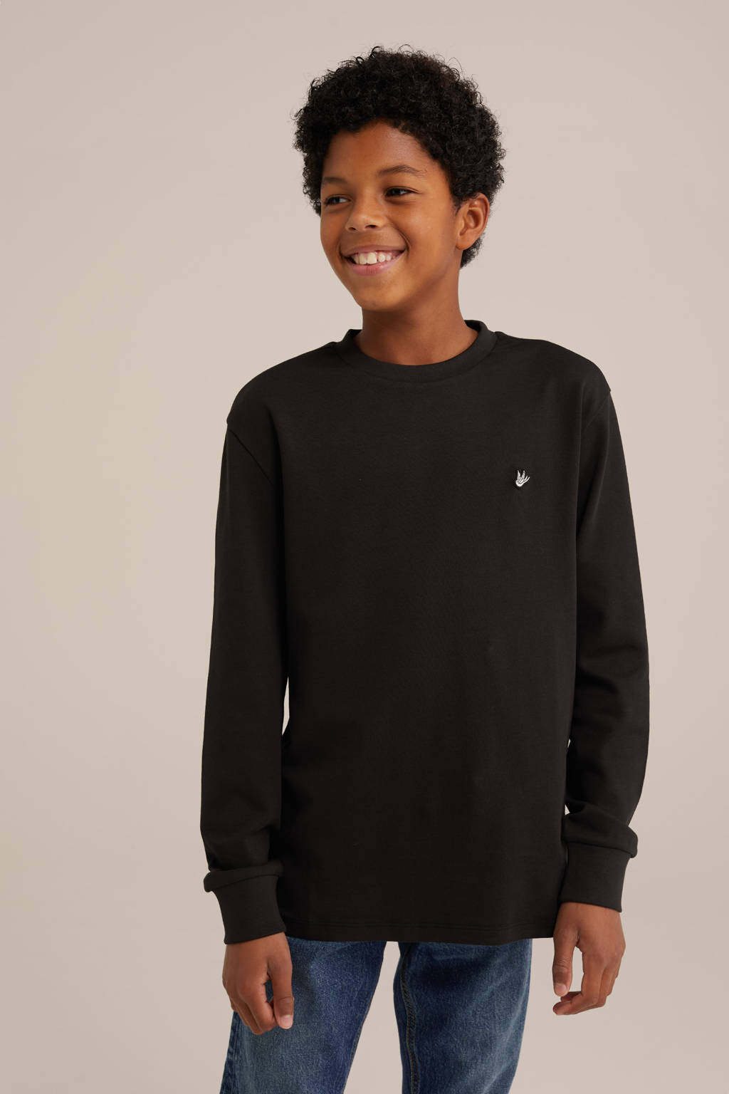 WE Fashion sweater zwart