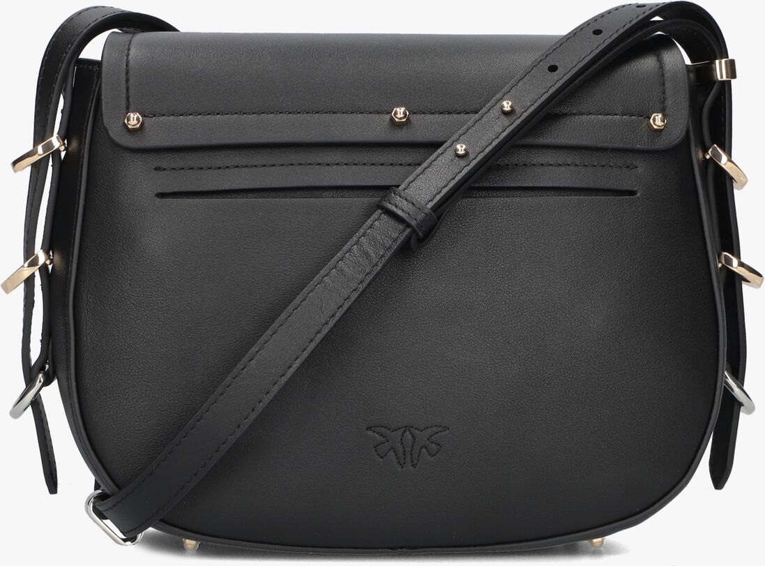 zwarte pinko schoudertas saddle classic