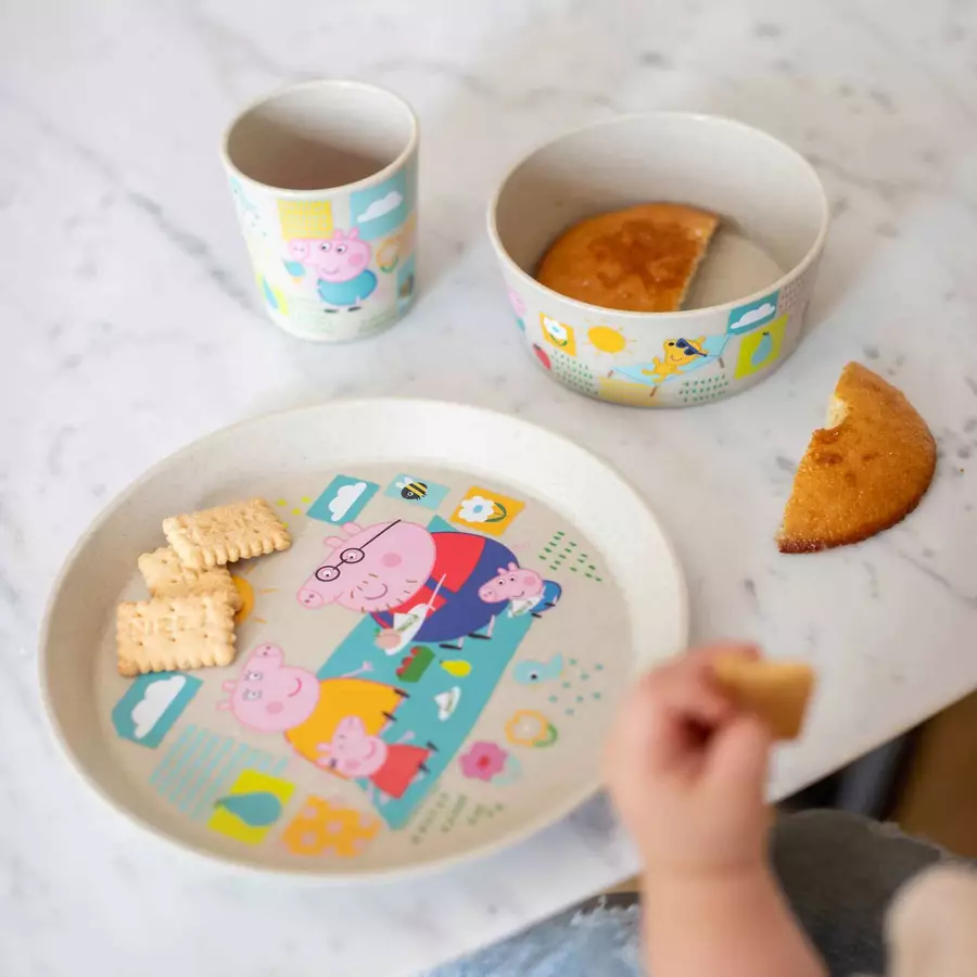 Koziol Kindergeschirrset Connect 3er Set organic-sand