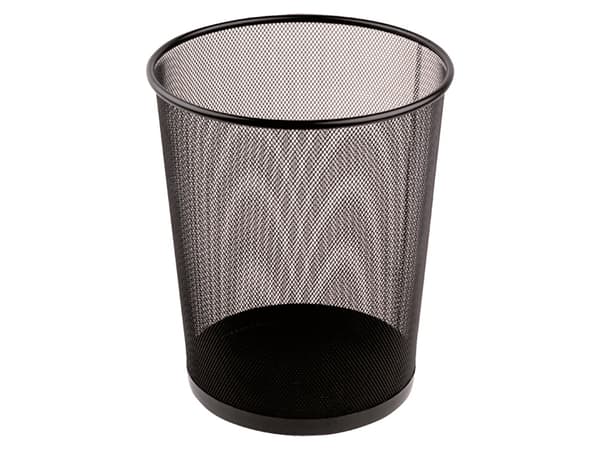 Papirkurv tråd metal sort 18 ltr.