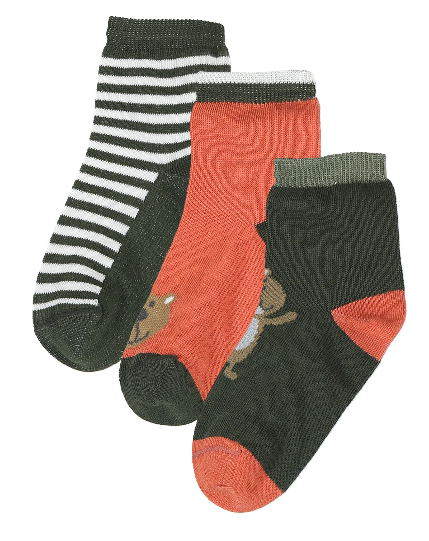 Socken FIRST CLASS 3er-Pack in braun
