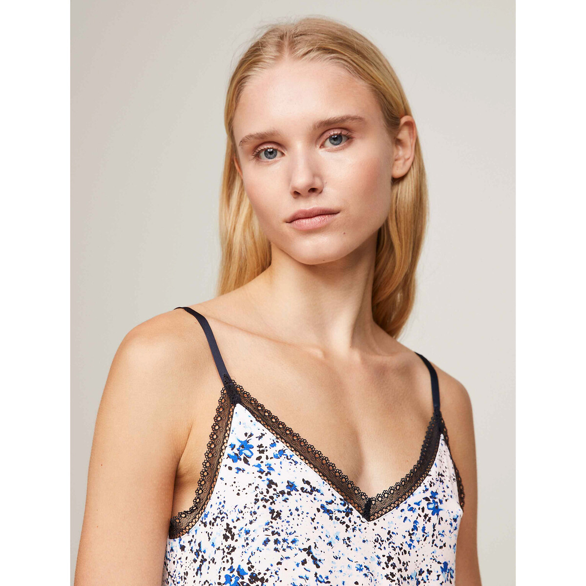 TOMMY HILFIGER<br>Camisa de pijama com cadarço e logo